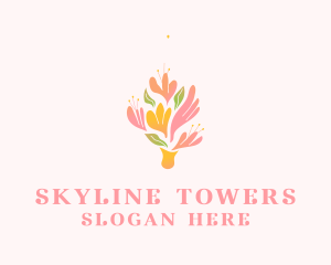 Spring Flower Bouquet  logo design