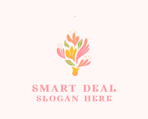 Spring Flower Bouquet  logo design