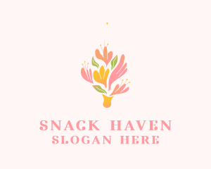 Spring Flower Bouquet  logo design