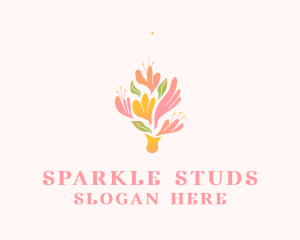 Spring Flower Bouquet  logo design