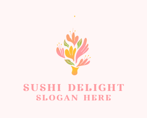 Spring Flower Bouquet  logo design