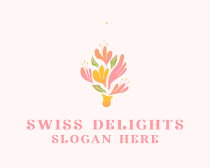 Spring Flower Bouquet  logo design