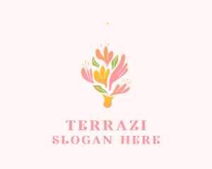 Spring Flower Bouquet  logo design