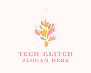 Spring Flower Bouquet  logo design