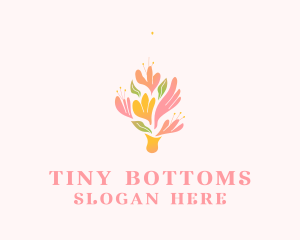 Spring Flower Bouquet  logo design