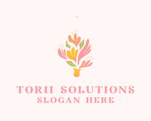 Spring Flower Bouquet  logo design