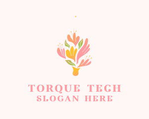 Spring Flower Bouquet  logo design