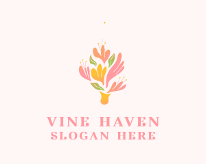 Spring Flower Bouquet  logo design