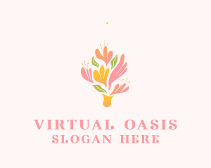 Spring Flower Bouquet  logo design