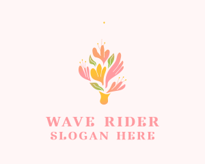 Spring Flower Bouquet  logo design