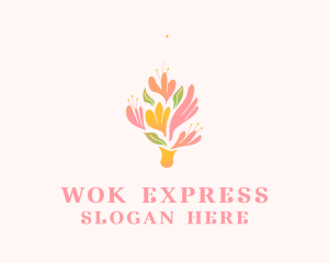 Spring Flower Bouquet  logo design