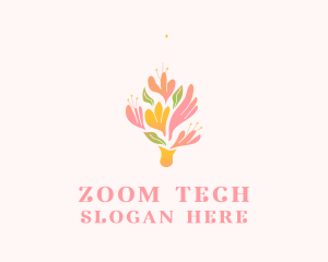 Spring Flower Bouquet  logo design