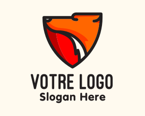 Orange Fox Shield Logo