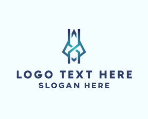 Spaceship - Cyber Spaceship Letter X logo design