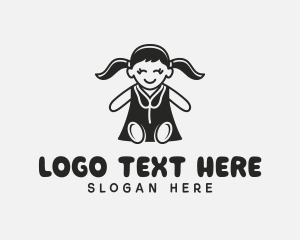 Kindergarten - Kindergarten Doll Toy logo design