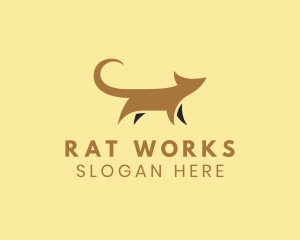 Rat - Abstract Cute Mouse logo design