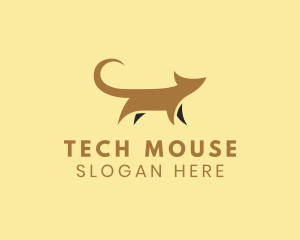 Abstract Cute Mouse  logo design