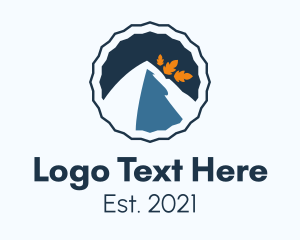 Hiking - Nature Mountain Scenery logo design