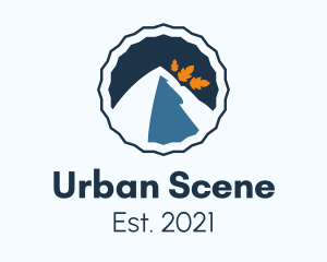 Scene - Nature Mountain Scenery logo design