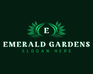 Landscaping Garden Leaves logo design