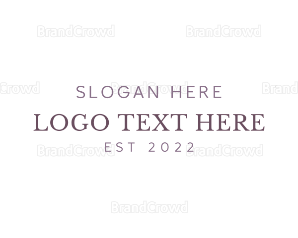 Simple Luxury Wordmark Logo