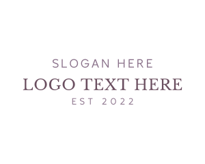 Personal - Simple Luxury Wordmark logo design