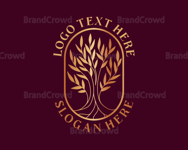 Tree Plant Horticulture Logo
