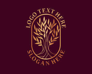Tree Plant Horticulture Logo