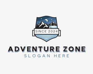 Mountain Hiking Adventure  logo design