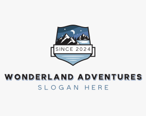 Mountain Hiking Adventure  logo design