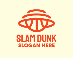 Basketball - Orange Hoops Basketball logo design