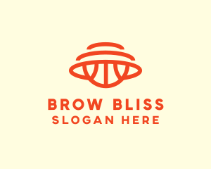 Orange Hoops Basketball logo design