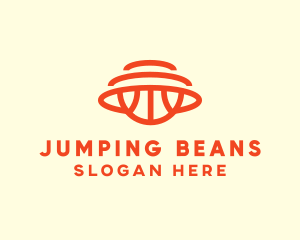 Orange Hoops Basketball logo design