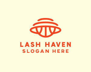 Orange Hoops Basketball logo design