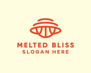 Orange Hoops Basketball logo design