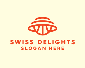 Orange Hoops Basketball logo design