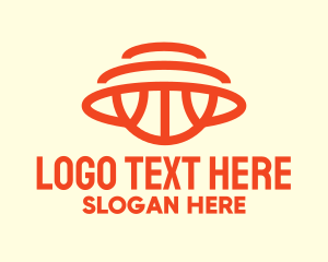 League - Orange Hoops Basketball logo design