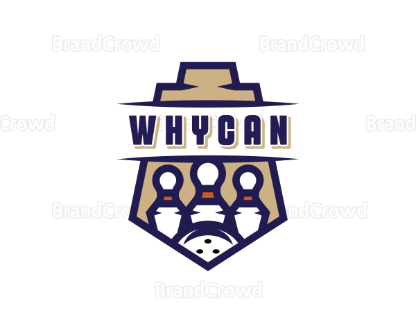 Bowling Pin Sports Logo