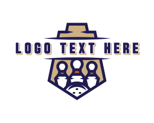 League - Bowling Pin Sports logo design