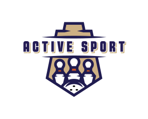 Bowling Pin Sports logo design