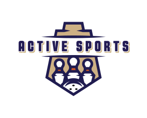 Bowling Pin Sports logo design