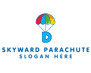 Parachute - Sweet Letter D logo design