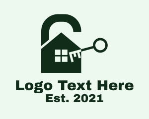 Home Security - House Security Lock logo design