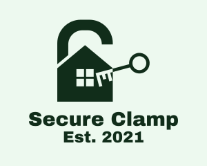 House Security Lock  logo design