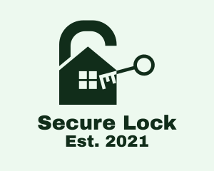 Locked - House Security Lock logo design