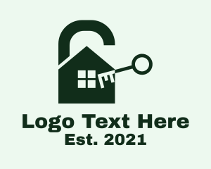 Locked - House Security Lock logo design