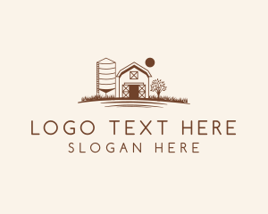 Barn - Field Barn Silo logo design