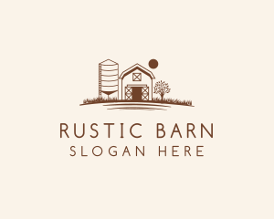 Barn - Field Barn Silo logo design