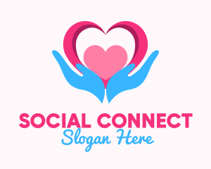 Social Love Counseling logo design