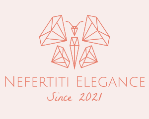 Butterfly Diamond Gem logo design